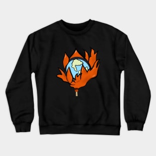 The world is burning Crewneck Sweatshirt